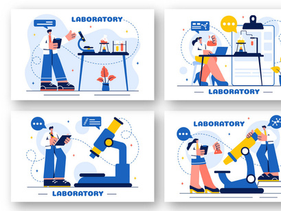 18 Laboratory Science Illustration