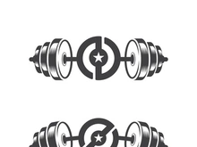 Gym Badge icon Fitness Logo Design
