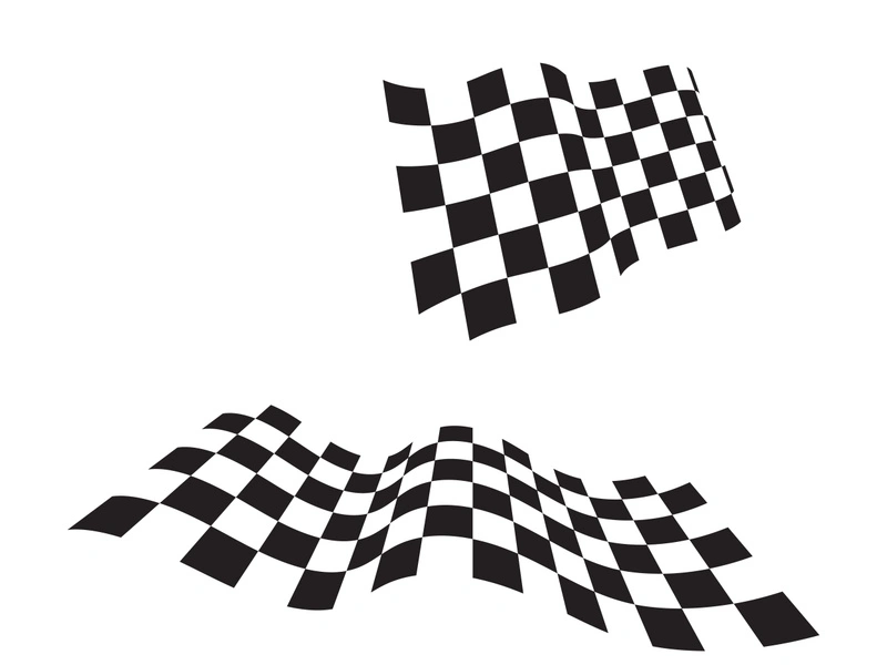 Race flag icon simple design illustration
