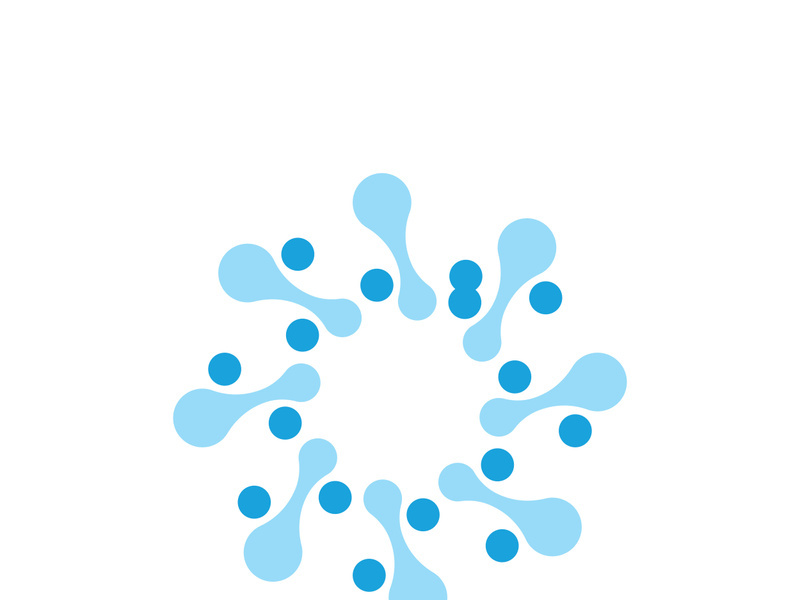 Molecule symbol logo template vector illustration design