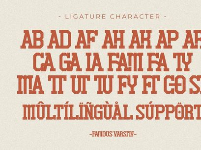 Famous Varsity - Vintage Slab Serif