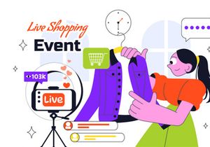 10 Influencer Live Shopping Illustration