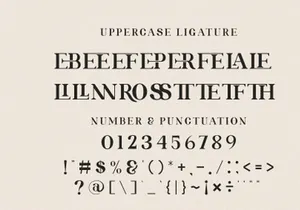 ROLATE Ligature Serif Typeface