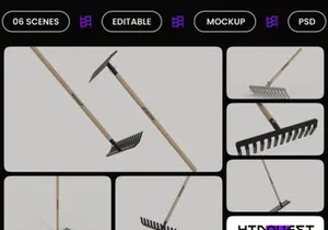 Iron Rake Mockup