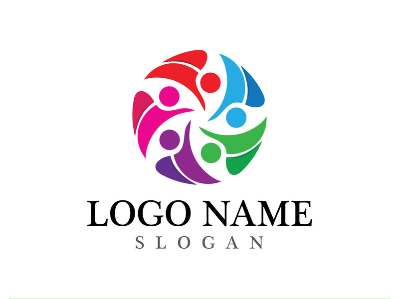 Community logo and symbol vector icon template