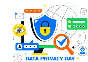 10 Data Privacy Vector Illustration