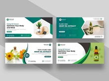 Hemp CBD Oil Facebook Cover Banner Ver-3