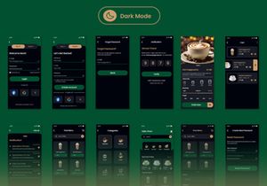 Matte - Coffee Shop Mobile App UI Kit