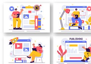 11 Digital Media Publishing Illustration