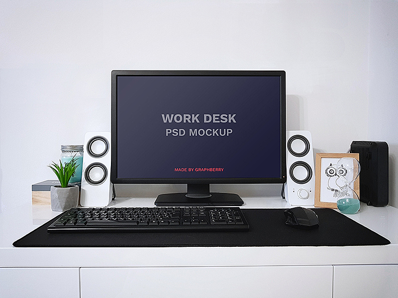 Workspace PSD Mockup