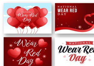 12 National Wear Red Day Illustration