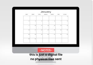 Monthly Calendar Landscape Printable Calendar Template Year 2022