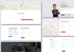 31 Contact Blocks Widgets for Web UI Kit