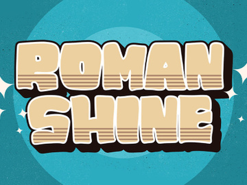 ROMAN SHINE - Display Sans Font preview picture
