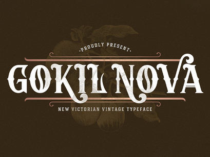 Gokil Nova - Victorian Style Font
