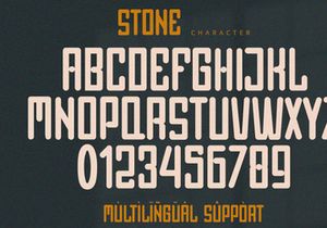 Stone - Condensed Font