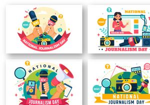 12 National Journalism Day Illustration