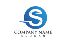 Business corporate letter S logo design vector.