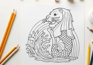 Mythical seahorse bride wedding vector illustration