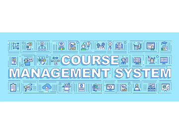 Course management system word concepts banner preview picture