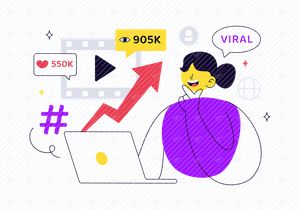 10 Viral Topic Vector Illustration