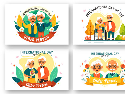 11 International Day of Older Persons Illustration