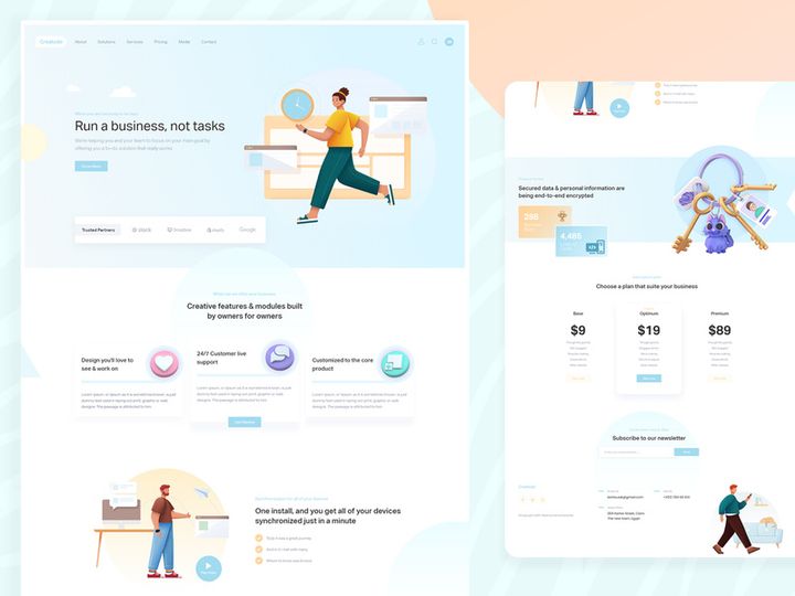 Creatodo App Landing Page