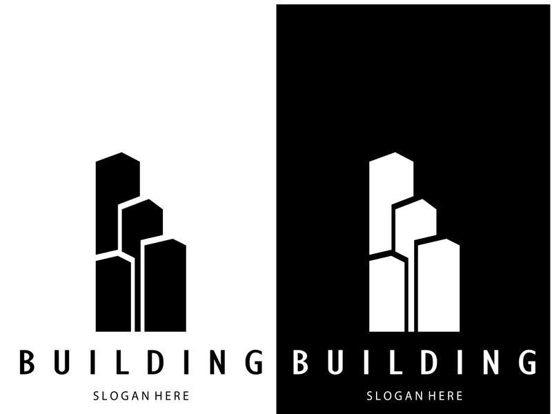 Building logo vector illustration design,Real Estate logo template, Logo symbol icon