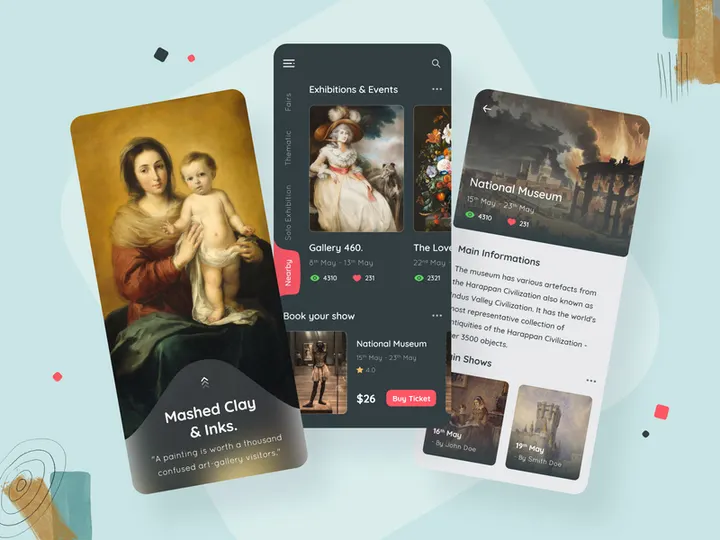 Virtual Exhibition App Design