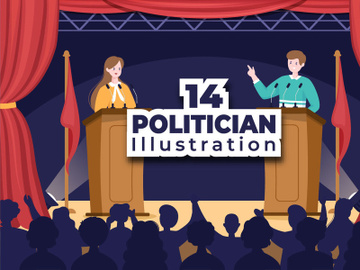 14 Politician or Government Illustration preview picture