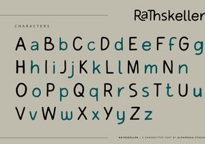 Rathskeller - Handwritten Font