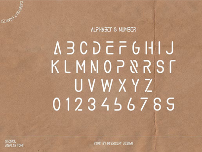 Muspha - Stencil Display Font