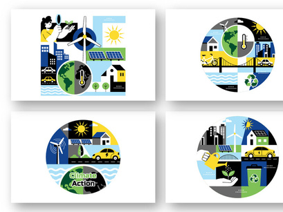 10 Climate Action Illustration