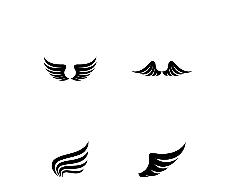 Wing illustration logo and symbol vector