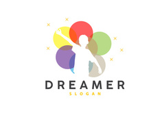 Dream Logo, Kid Dream Inspirational Design