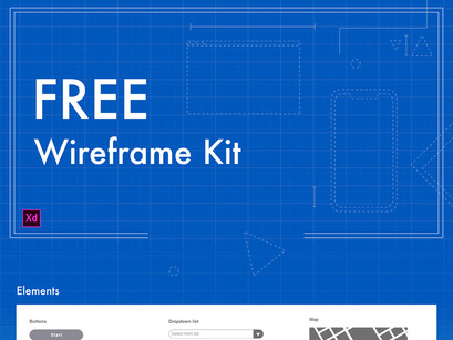 Free XD Wireframe Kit