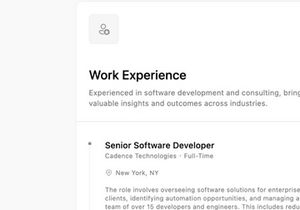 London Atwell Resume - Template Figma Design