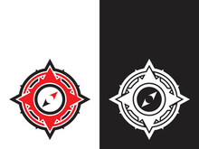 Compass logo template vector icon illustration design