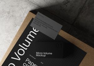 Business Card and Letter head Photoshop Mockup