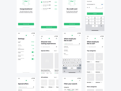 Hngry Food Delivery UI Kit
