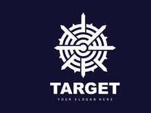 Target Logo, Arrow Shooting Design