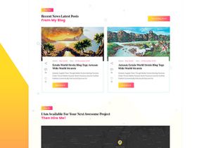 Alax Smith - Personal Resume PSD Template