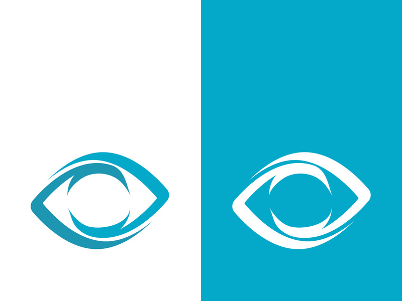 Eye logo icon design template illustration