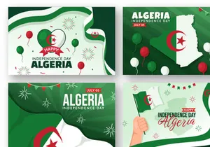 12 Algeria Independence Day Illustration