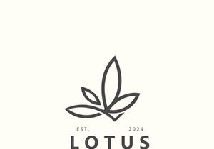 Lotus flower minimalist design, elegance Lotus flower logo template
