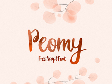 Peomy Free Script Font preview picture