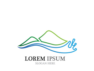 Mountain icon Logo Template Vector illustration design preview picture