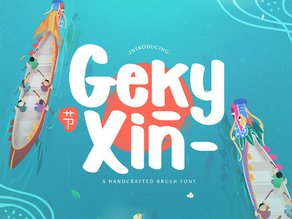 Geky Xin - Playful Display Font