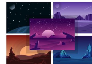 25 Astronaut and Space Background Illustration