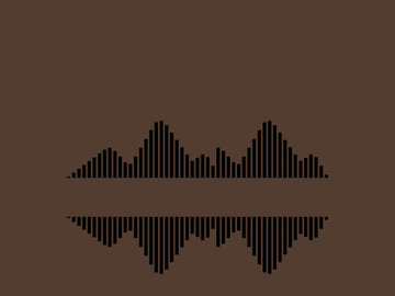 Sound waves logo background modern music vector image preview picture